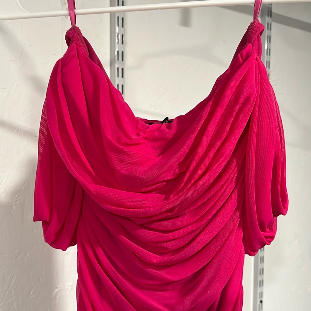 Hot pink dress
